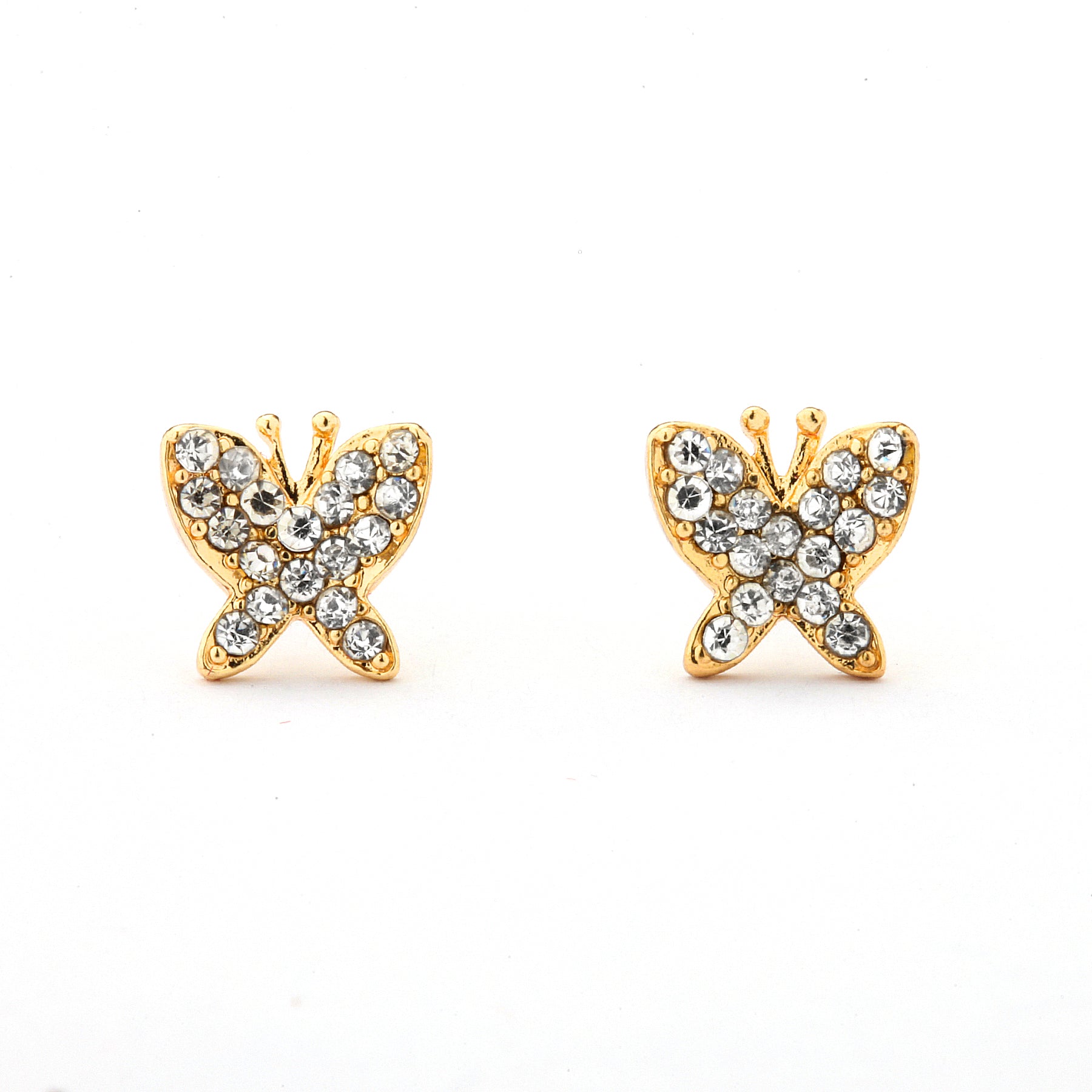 Small Butterfly Earrings 14-kt Gold Filled – Premium CZ