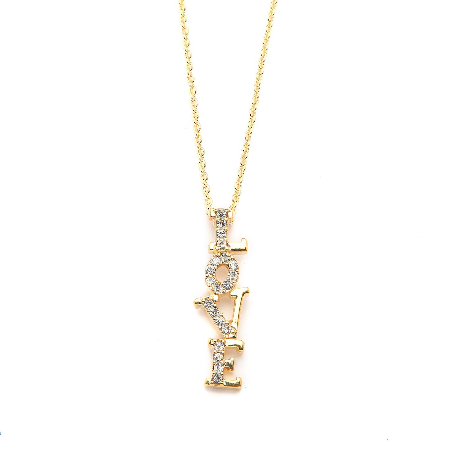 Love Pendant Necklace with Premium CZ