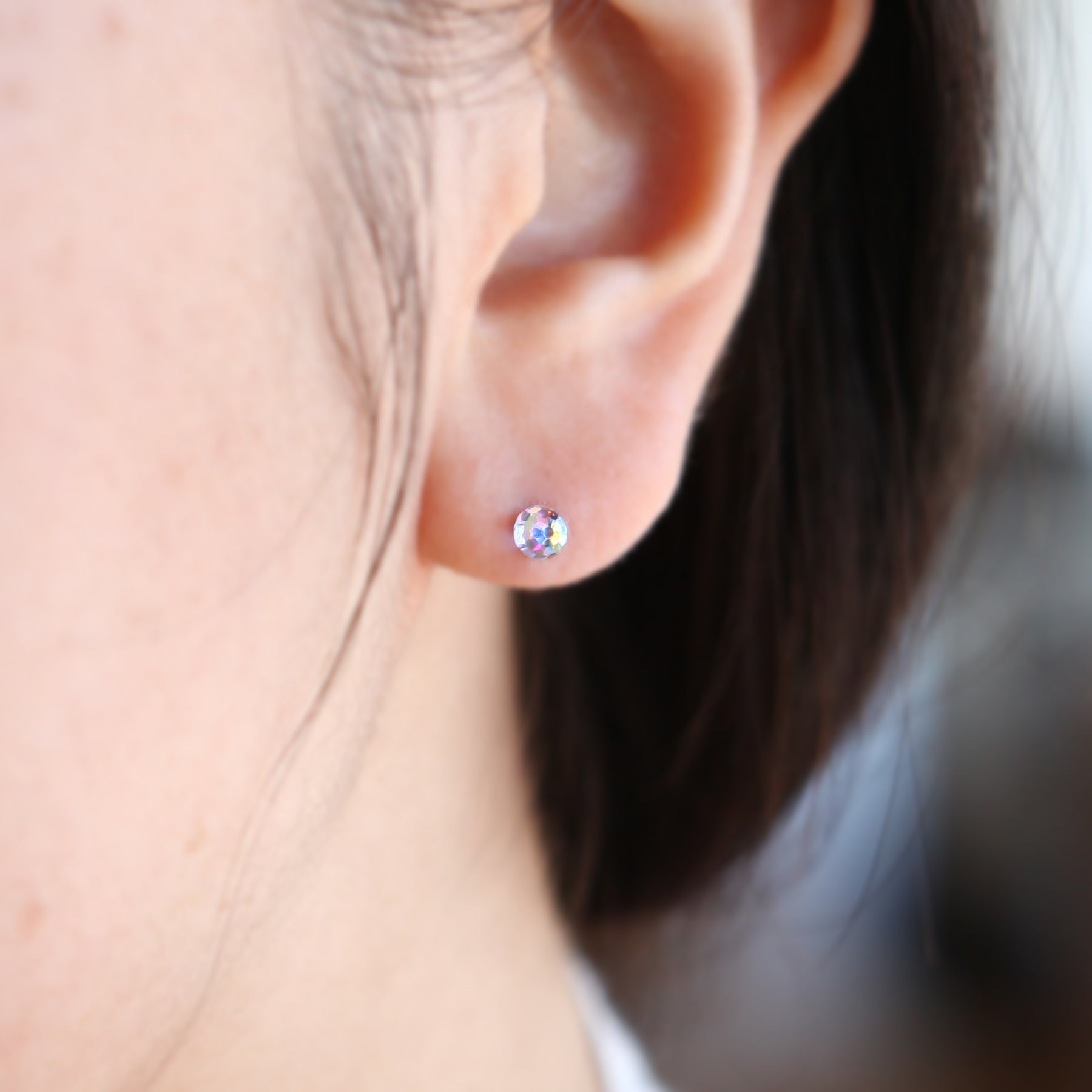 Swarovski Rose - Stud Ball Earrings SE04 WAS 12