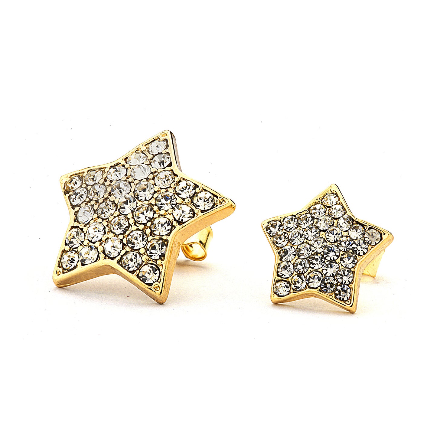 Pave CZ Star Earrings - 14K Gold Filled