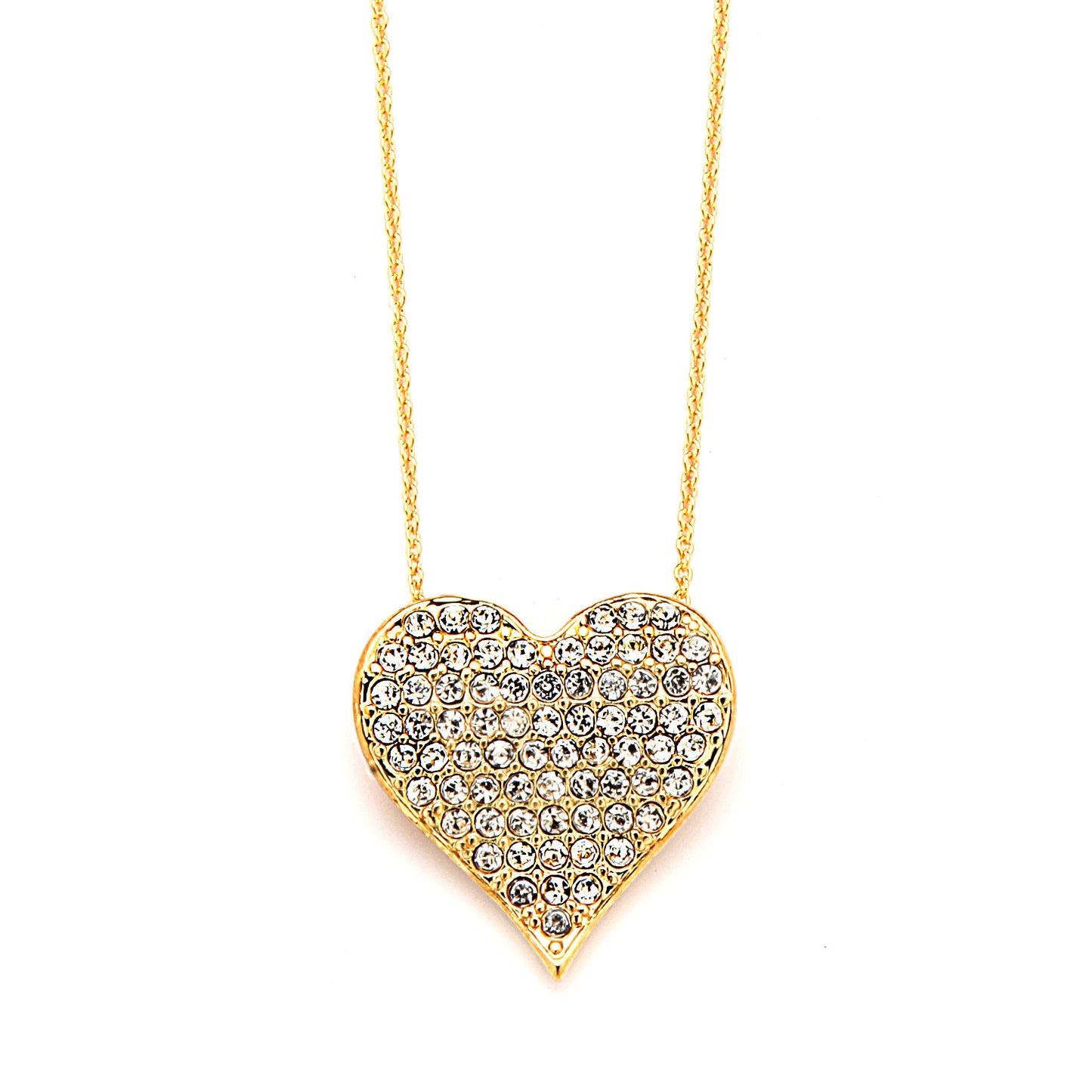 Medium Heart Pendant Necklace with Premium CZ