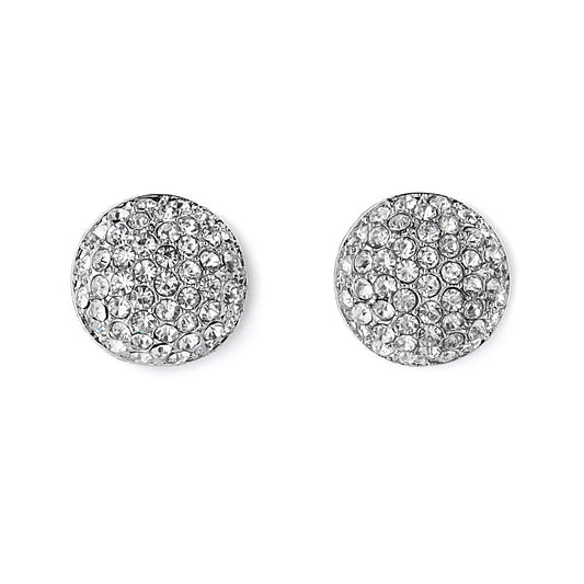 Pave CZ Dome Earrings
