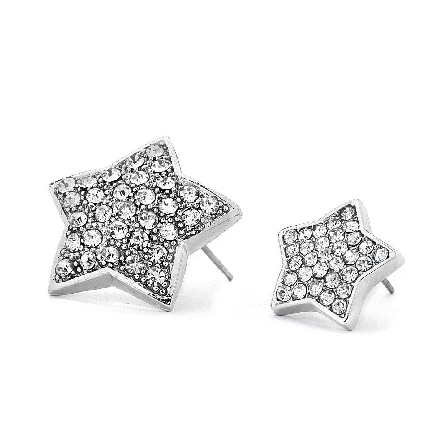Pave CZ Star Earrings