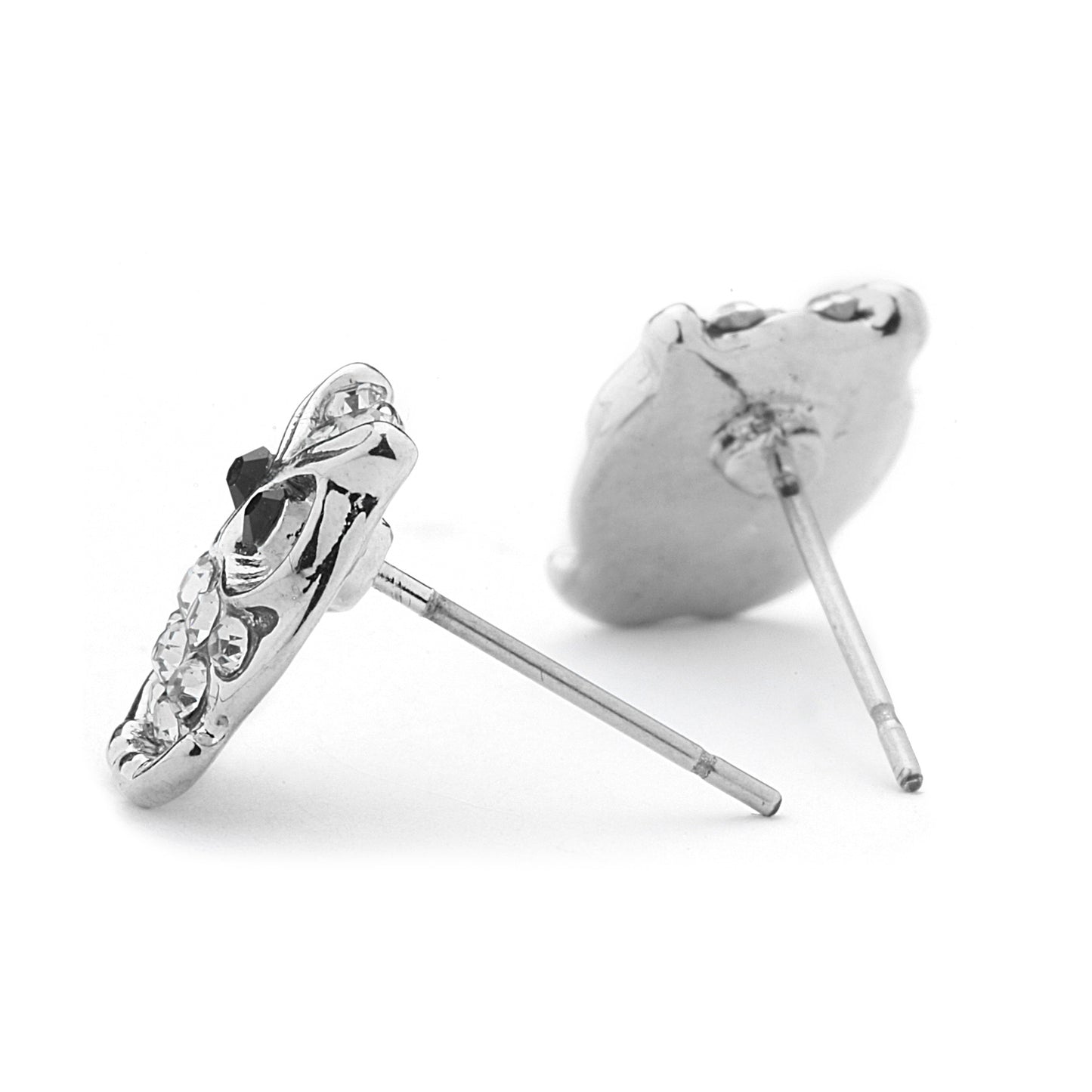 Owl Earrings with Pave